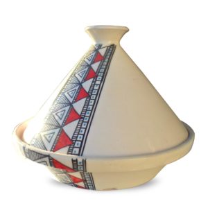Tajine en céramique Berbère Rouge 30cm