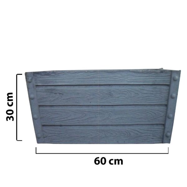 Jardinière en béton rectangulaire (BO10)