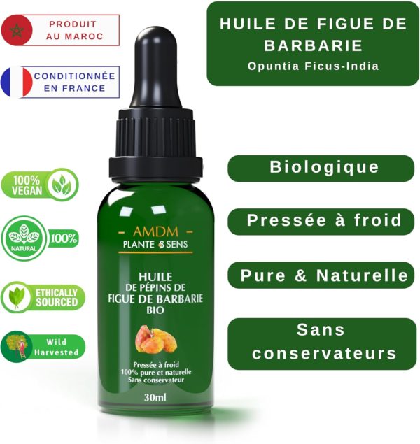 Huile de Pépins de figue de barbarie 30 ml