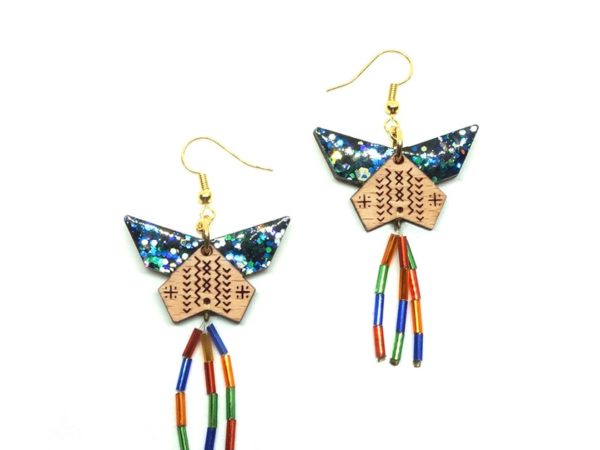 boucles d'oreilles papillon berbère