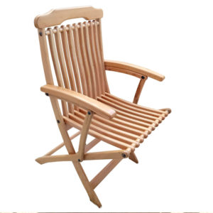 Chaise pliante en bois massif modèle Soleil CH005