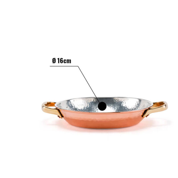 Plat à Paella en cuivre  5 dimensions