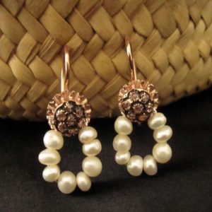 Boucles d’oreilles en perles de cultures Z01