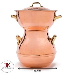 Couscoussière en cuivre diamètre 45 cm