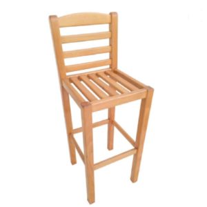 Chaise bistrot en bois massif robuste