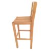 Chaise bistrot en bois massif robuste