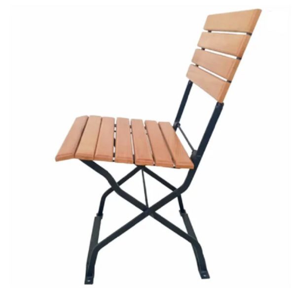 Chaise Pliable en Bois et Acier