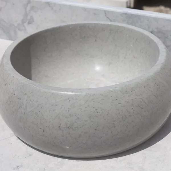 Lavabo Extérieur en Marbre Blanc – Élégance et Robustesse 120 cm