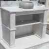 Lavabo Extérieur en Marbre Blanc – Élégance et Robustesse 120 cm