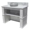 Lavabo Extérieur en Marbre Blanc – Élégance et Robustesse 120 cm