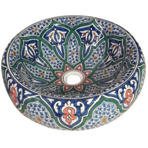 Vasque en céramique marocaine
