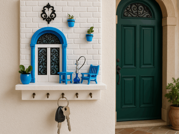 Porte-clés mural décoratif
