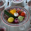 Service à couscous rouge