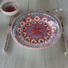 Service à couscous rouge