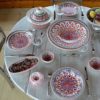 Service à couscous rouge