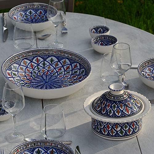 Service à couscous Bleu