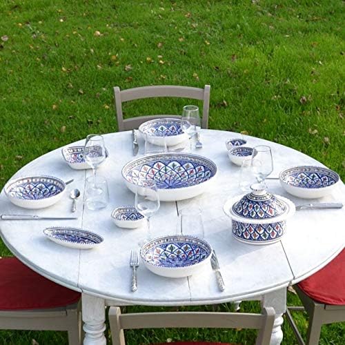 Service à couscous Bleu